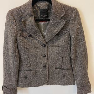 Ted Baker Wool Blend Grey Blazer